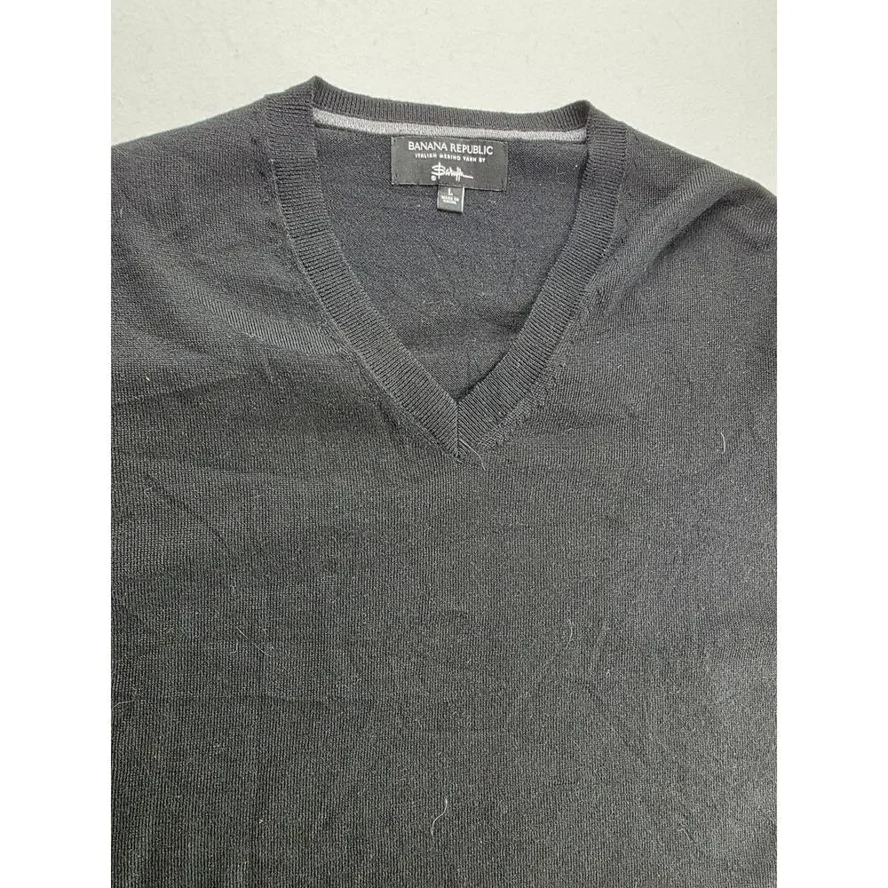 Banana Republic Merino Wool Crewneck Pullover Sweater Size Large